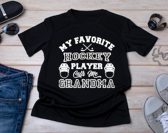 Hockey Grandma T-Shirt: Retro Distressed Design