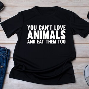 Veganes Aktivisten-Shirt: Retro-Tierliebhaber-T-Shirt