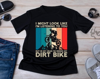 Camiseta de motocross: regalo para amantes de las carreras de motocross, camiseta de motociclista, regalos para motociclistas