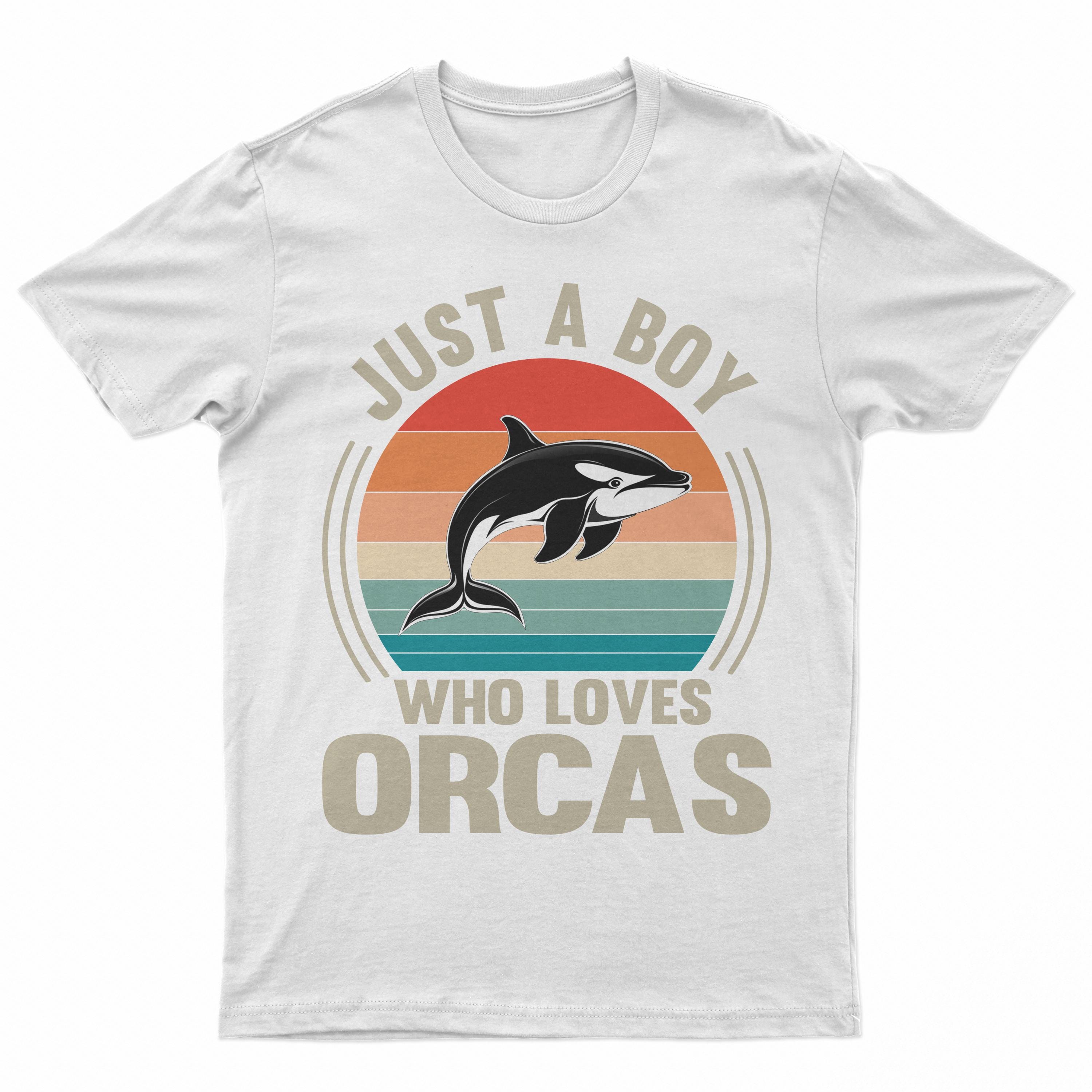 Orca T-shirt, Just a Boy Who Loves Orcas, Killer Whale Shirt, Orca Swimming  Shirt, Orca Lover Gift, Whale Lover Gift, Dolphin Lovers T-shirt - Etsy, image size:3000x3000