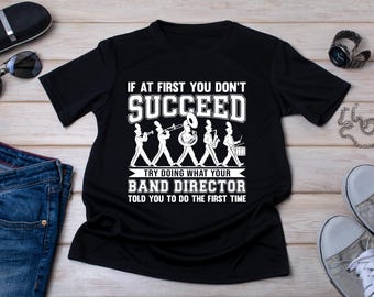Camiseta engraçada para maestro de banda, camiseta para professor de música, presente para regente de banda marcial