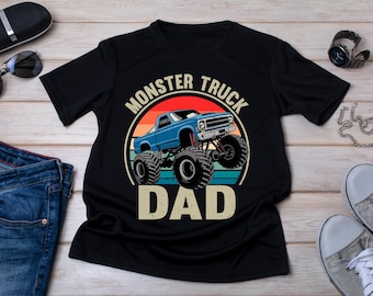 Monster Truck-tröja för pappa: Retro lastbilälskare
