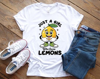 Camiseta "Amante del Limón", "Solo una chica que ama los limones"