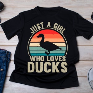 Duck Lover Shirt: Farm Girl Gift, Bird Enthusiast Tee