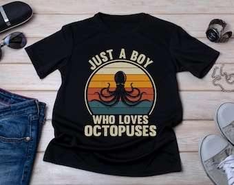 Vintage Octopus Lover Shirt: Marine Life Ocean Gift