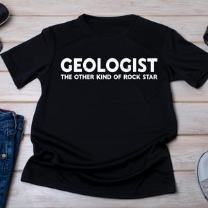 Geologist Rock Star T-Shirt: Geology Lover Gift