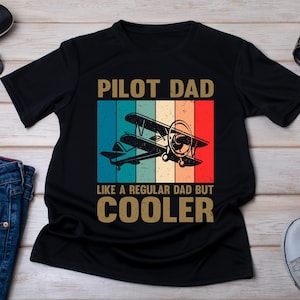 Pilot Dad Shirt: Airplane Lover Aviation Tee