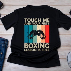 Funny Boxing Lesson Design: Boxer Gift, Kickboxing PNG SVG (Instant Download)