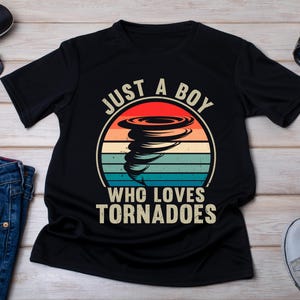 Boy&#39;s Tornado Shirt: Storm Chaser Gift, Weather Lover Tee
