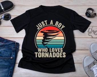 Boy's Tornado Shirt: Storm Chaser Gift, Weather Lover Tee
