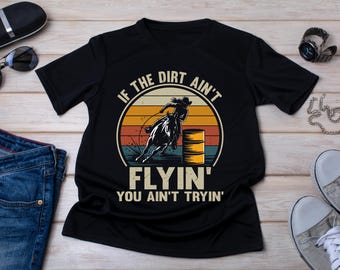 Barrel Racing Shirt: Rodeo Cowgirl Western Horse Tee