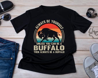 Buffalo Lover Shirt, Bison T Shirt, American Bison Tee, Buffalo Gift, Bison Lover Gift, Wyoming Shirt, Yellowstone Wildlife Shirt