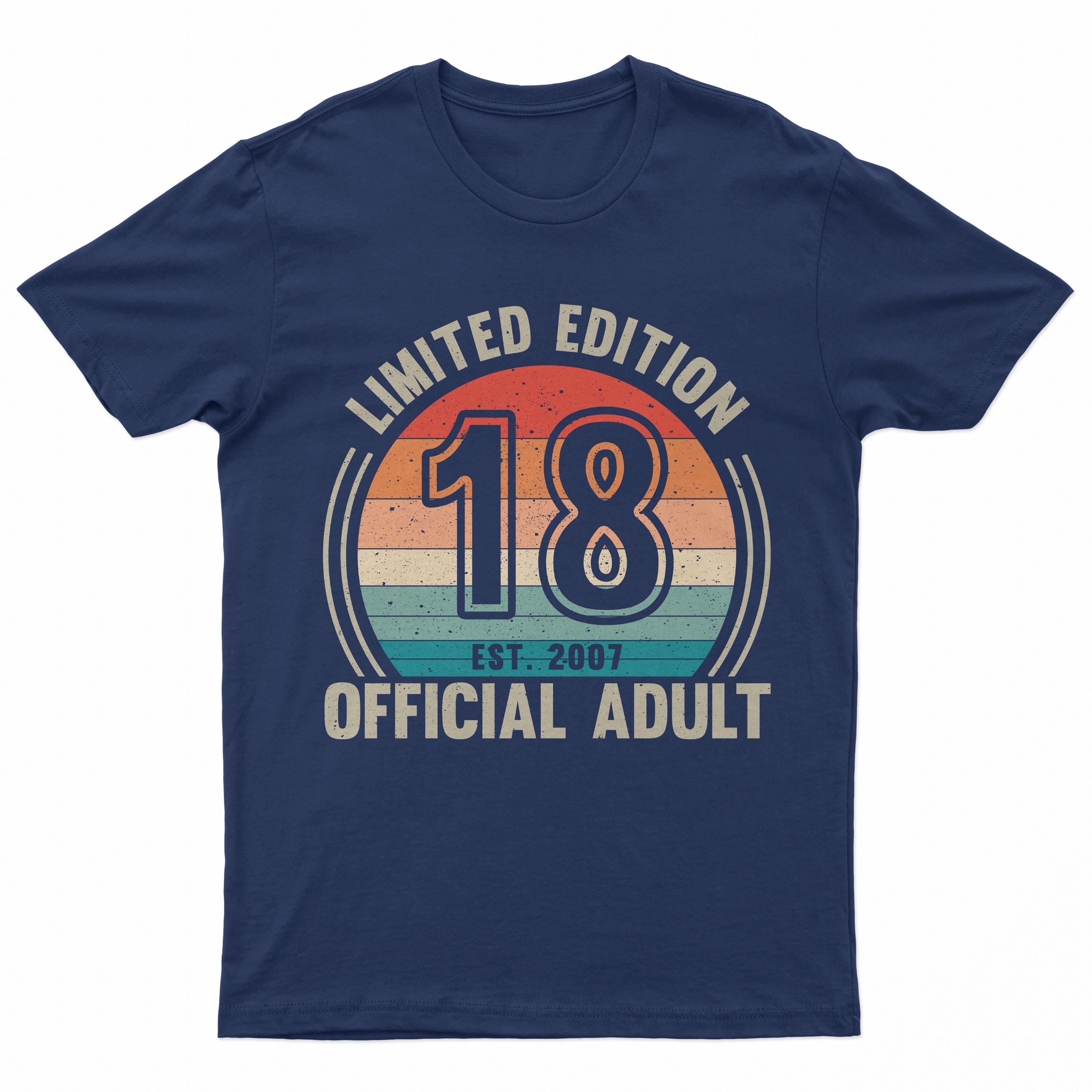 Vintage 2007 Rétro Cadeau Anniversaire 18 Ans Garçons Filles T-shirt femme
