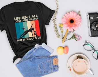 Pilates-T-shirt: trainingsshirt hondenliefhebber