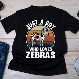 Zebra Lover T-Shirt: Wildlife Zoologist Gift