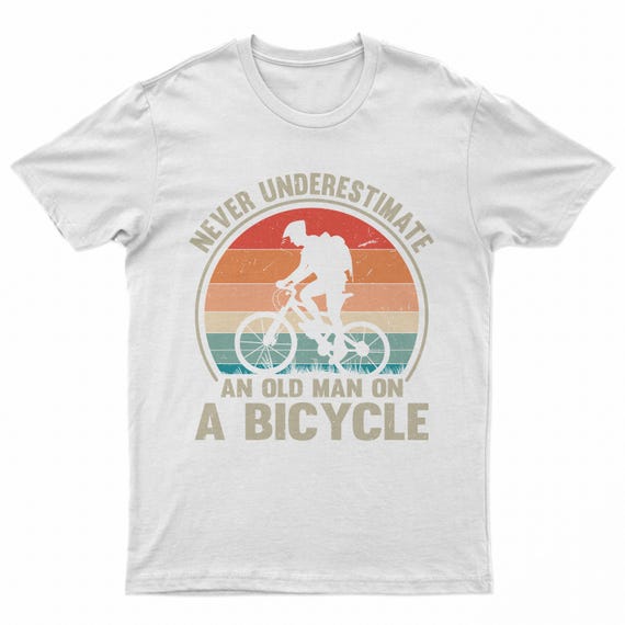 Camiseta Sin Mangas Con Frase 'Nunca Subestimes A Un Hombre Viejo En Una Bicicleta' - Diseño Para Ciclistas Y Regalo