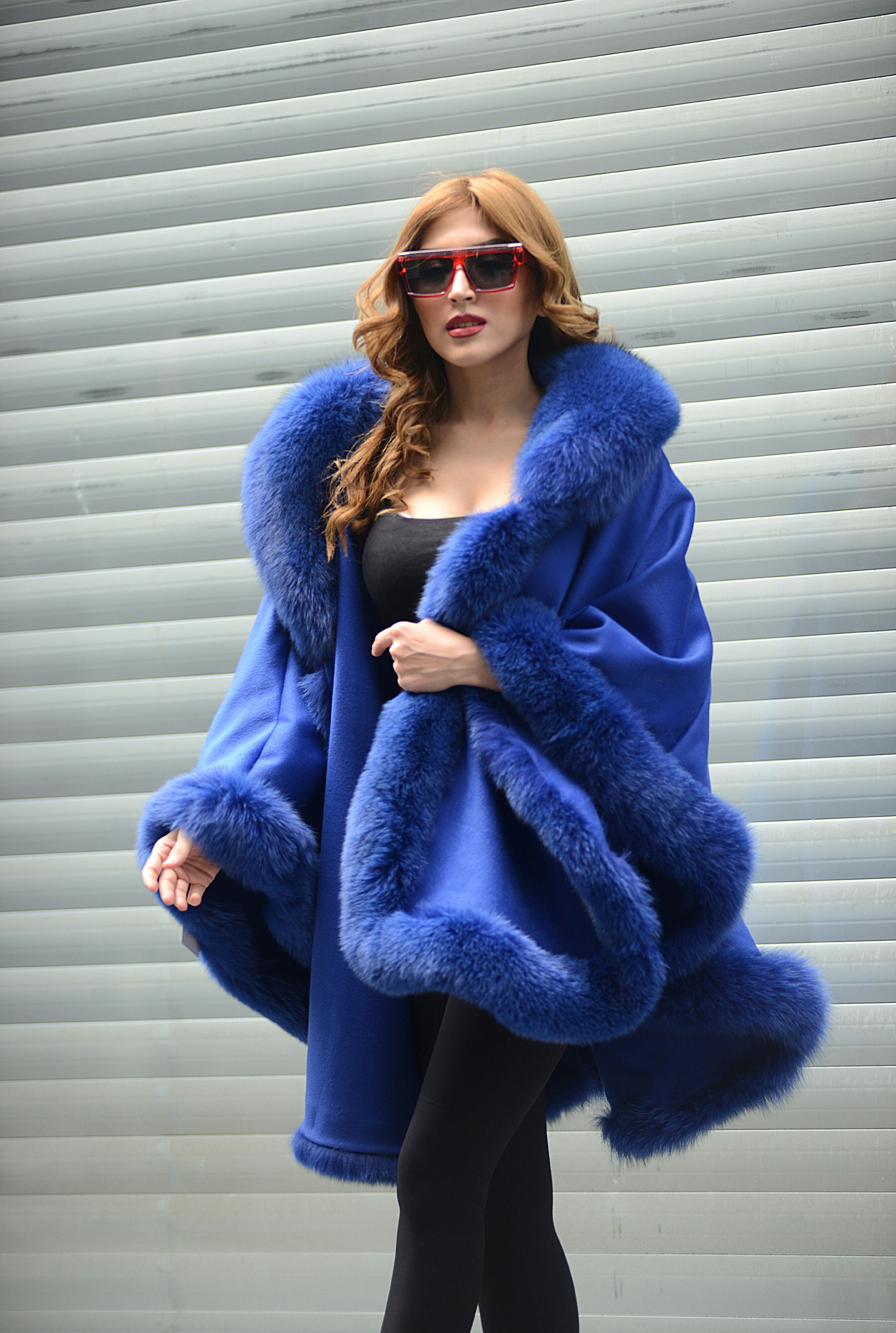 美品FOXEY BOUTIQUE カシミア100%ボレロ アンサンブル ミント CAROL| Cashmere Fox Fur Cape – Cielie