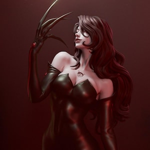 Hand Painted Lust Statue |Full Metal Alchemist Statue | Hand-Painted 3D Print Figure | Game Statue | Gaming Resin Statue | Collectible Gift
