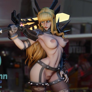 Hand-Painted Resin Anime Girl Statue: Comics Series Collectible