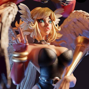 1:6 Hand Painted Anaita | Stylized Resin Figure Fully Handmade Custom Statue