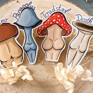 Ass-Shrooms, Body Positivity Sticker (singolo/confezione)