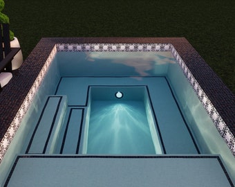 TEJON RAISED SPA | Pool and Spa Plans | Construction Plans | Swimming Pool Plans | Spa Plans | Home Plans | Home Plans | Downloadable