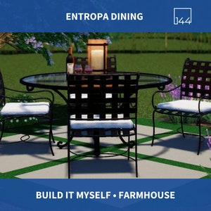 Entropa Dining | DIY Backyard Design | 3D Renderings | Landscape | Spring Decor | Yard Decor | House Plans | Housewarming Gift