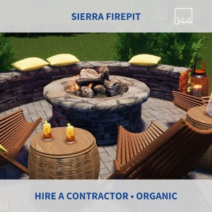 Sierra Fire | DIY Backyard Design | 3D Renderings | Landscape | Spring Decor | Yard Decor | House Plans | Housewarming Gift