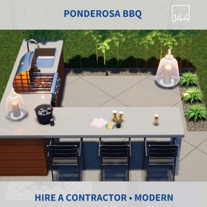 Ponderosa BBQ | Projekt ogrodu DIY | Wizualizacje 3D | Krajobraz | Dekoracje wiosenne | Dekoracje ogrodowe | Plany domów | Prezent na parapetówkę