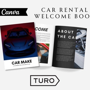 Turo Car Rental Welcome Guestbook | Turo Rental Guidebook | Turo Host