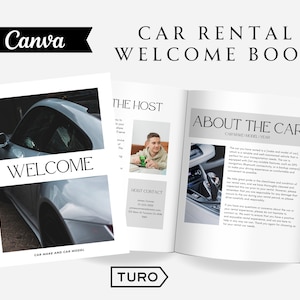 Turo Rental Guidebook | Turo Welcome Guestbook | Car Rental Welcome Booklet