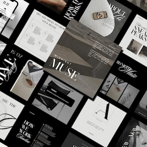 Elegant Instagram Post & Story Templates for Canva | Business Instagram Bundle | Professional Canva Templates | 60 templates