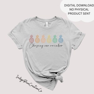 FIV: Persiguiendo mi Piña Arcoíris. Infertilidad. SVG PNG. Descarga digital para uso comercial. Archivos para Cricut. Descarga instantánea.
