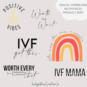 FIV/Infertilidad SVG PNG Descarga digital para uso comercial, Archivos para Cricut, Descarga instantánea