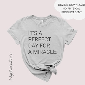 Camiseta del día perfecto para la transferencia milagrosa de FIV Camiseta para hacer un milagro Regalos de FIV Mamá en proceso de Ttc Camiseta de recuperación de óvulos de IUI Regalos de infertilidad