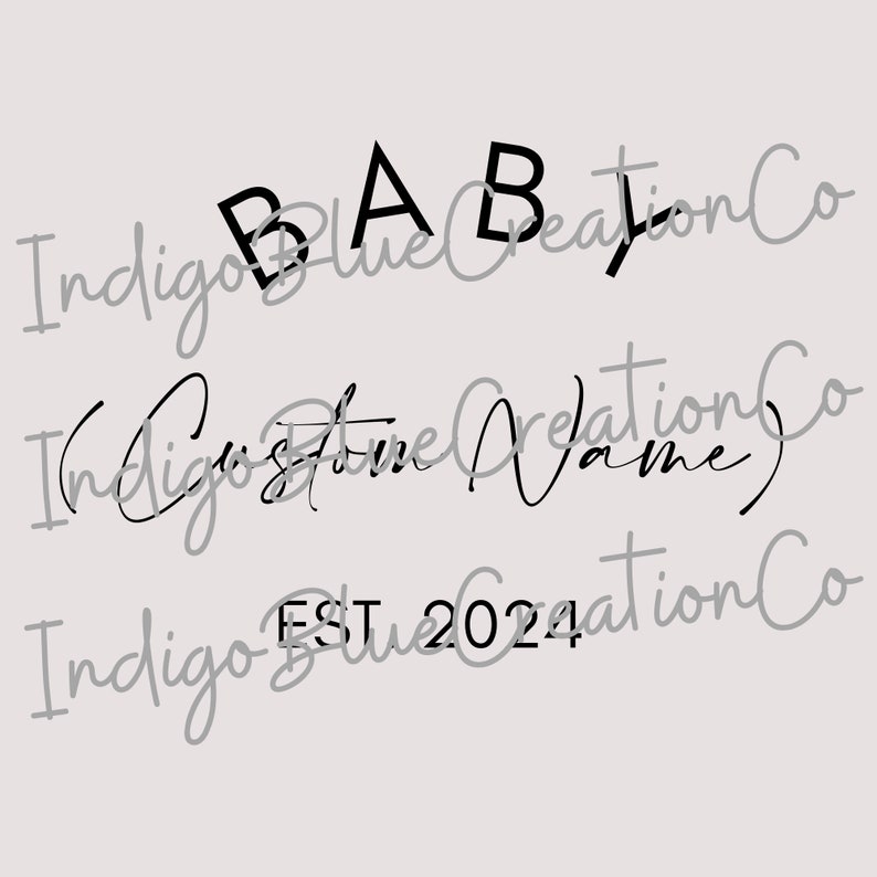 Baby Last Name Custom SVG,PNG, Coming Soon SVG, Pregnancy Announcement svg, png instant download, Baby Coming Soon svg, baby svg image 7