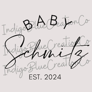 Baby Last Name Custom SVG,PNG, Coming Soon SVG, Pregnancy Announcement svg, png instant download, Baby Coming Soon svg, baby svg image 5