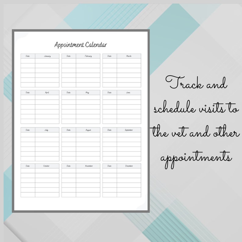 Editable Printable Pet Care Planner Printable Care Checklist - Etsy