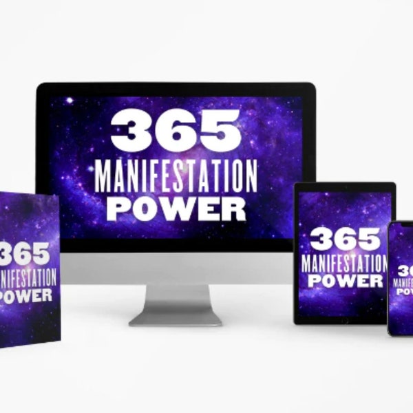 365 Manifestation Power eBook | Digital Journal for Manifestation | Law of Attraction | Digital Manifesting Journal | Gratitude Journal