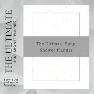 Printable Baby Shower Planner | Baby Shower Planning | Budget | Guest List | Shopping List | Gift Tracker | Pregnancy | Party Tracker