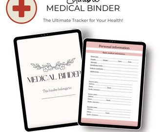 Medical Binder | Medical Tracker | Medical Journal | Health Tracker | Health Journal | Health Diary | Daily Health Tracker | Wellness Diary