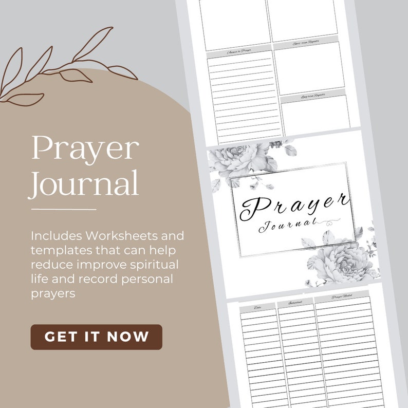 Editable Printable Prayer Journal/planner Prayer Journal Printable
