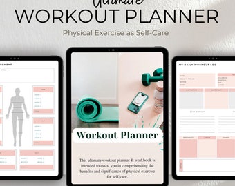 Ultimate Workout Planner | Detailed Workout Planner | Workout Schedule | Daily Workout Planner | Fitness Planner | Fitness Schedule | PDF