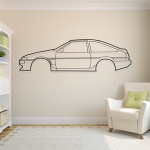 AE86 Sprinter Trueno Silhouette per taglio laser CNC/taglio plasma Dxf - Svg - AI - Pdf