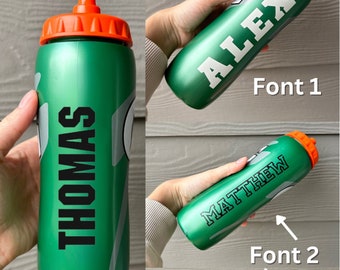 Gatorade Water Bottle Decal Name Lable, Sports Water Bottle Decal Sticker That fit Gatorade Bottles. Easy To Apply (**Decal Sticker ONLY**)
