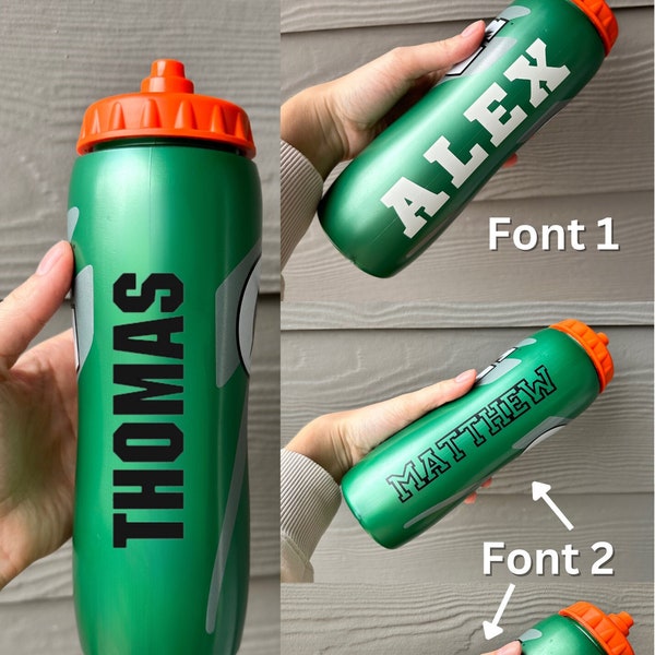 Gatorade Water Bottle Decal Name Lable, Sports Water Bottle Decal Sticker That fit Gatorade Bottles. Easy To Apply (**Decal Sticker ONLY**)