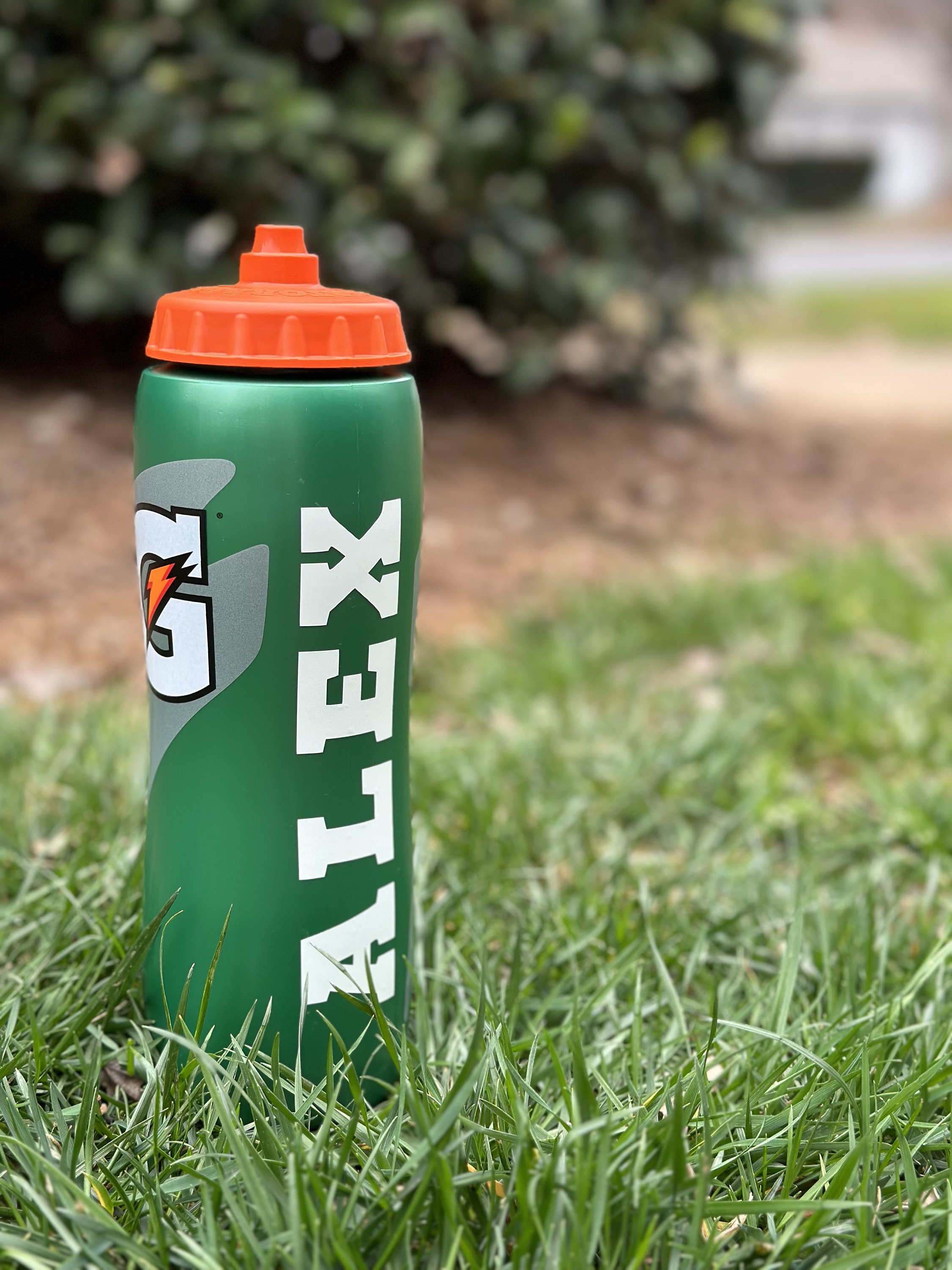 Baseball Watter Bottle, Personalized Sports Bottle with Straw, Water B –  Stamp Out