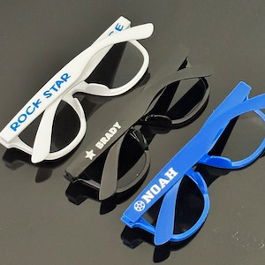 Personalized Kids Sunglasses | Birthday Party Favors for Kids | Summer Party Sunglasses | Boys Girls Party Favors; Sports party favors