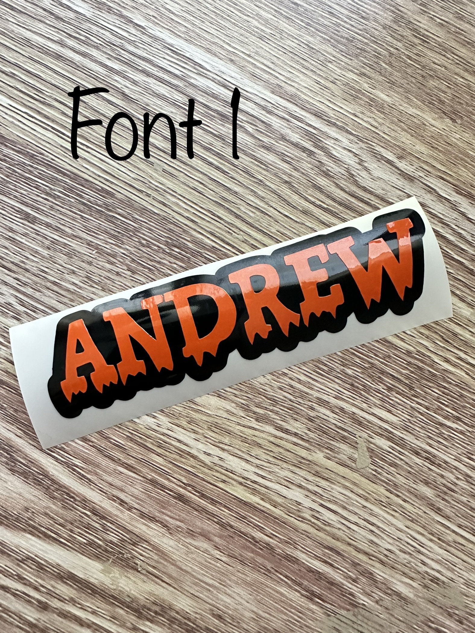 Custom Halloween Vinyl Decal, Double Color Personalized Sticker - Etsy