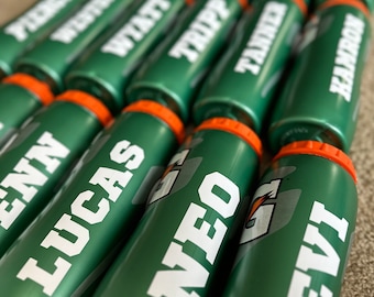 Gatorade Water Bottle Decal Name Lable, Sports Water Bottle Decal Sticker That fit Gatorade Bottles. Easy To Apply (**Decal Sticker ONLY**)